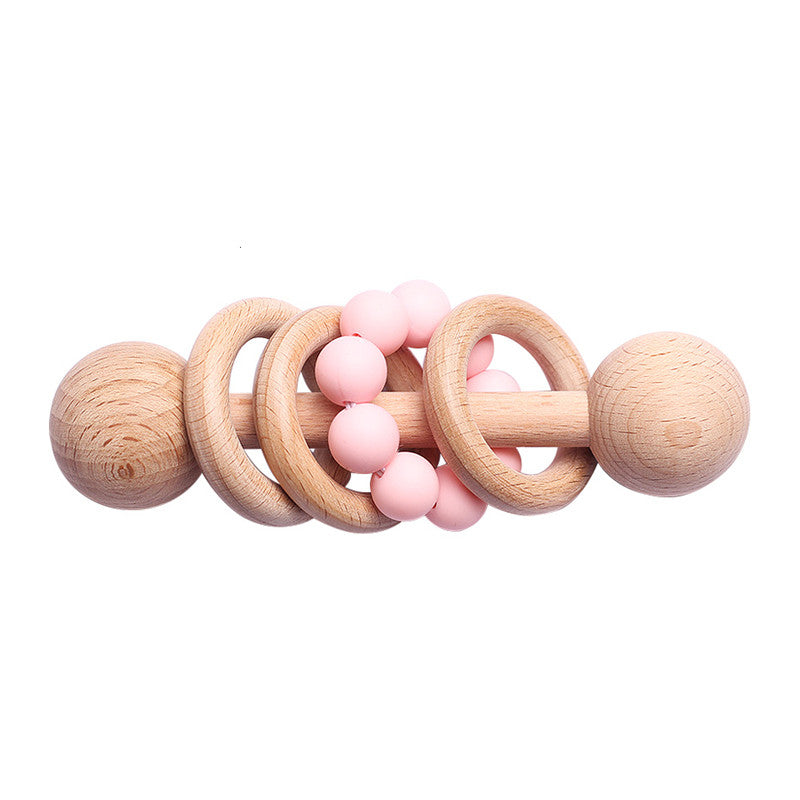 Beech rattle baby teeth toy