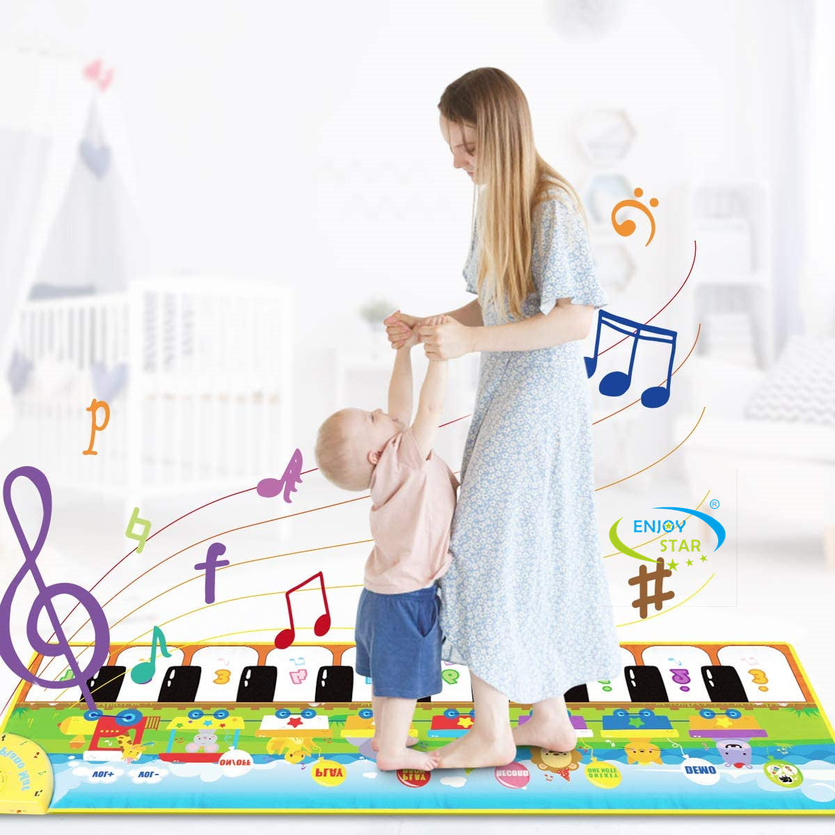 Baby Early Education Perception Foot Crawling Mat Toy