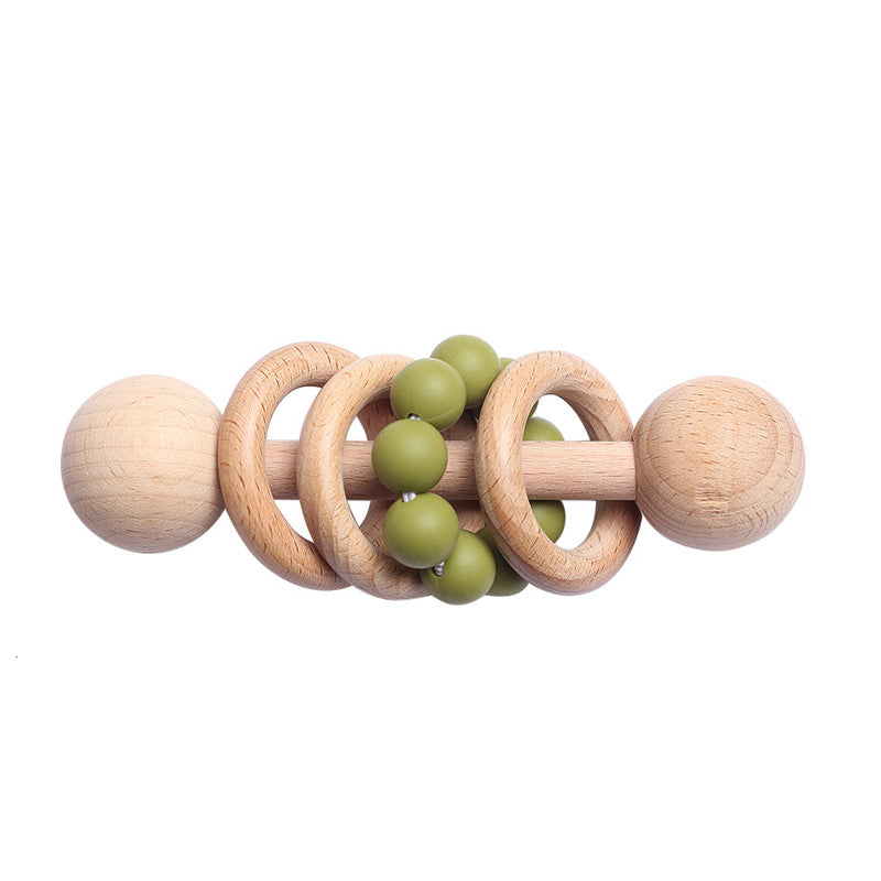 Beech rattle baby teeth toy